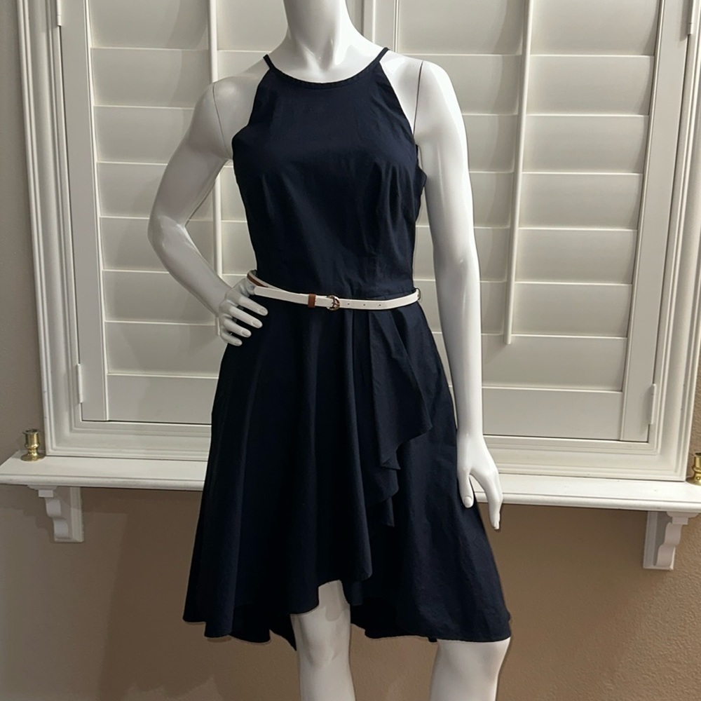 Eliza J High Low Belted Dress